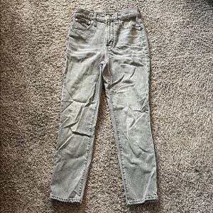 Madewell Women's Straight Leg Gray Jeans